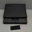 Scalebeard Foot Rest for Under Desk at Work,Height Adjustable Infinite Angle Ergonomic Foldable Footrest for Office, Gaming,Computer, Removable Pad Desk Foot Stool with Massage Beads,All-Season(Black) (Large)