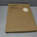 Amenpoki Portable Waterproof Leather Diaper Changing Pad Compact for Travel Diaper Bag, Easy Clean, Newborn Baby, Beige (Medium)