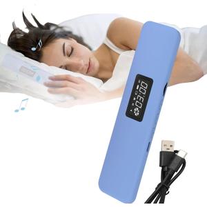 Bluetooth Pillow Speaker for Sleeping, Bone Conduction Stereo Wireless Music Sleep Headphones, Under Pillow Speaker Insomnia Mini White Noise Machine for Side Sleepers