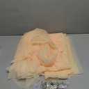 Champagne Backdrop Curtains with Lights String for Wedding Parties 10×10ft Sheer Tulle Backdrop Curtain for Bridal Shower Baby Shower Birthday Party Photo Shoot Background Decorations 2 Panels 5×10ft