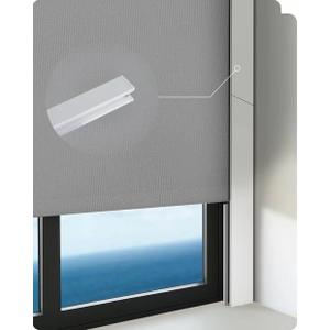 Graywind Adjustable Light Blockers 100% Blackout Blocking Strips U-Shaped for Window Roller Shades Block Light Along The Sides of Blackout Blinds(White,51.2-98",2pcs)