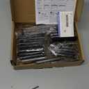 Ravinte 25 Pack Solid 3 Inch Center to Center Slim Square Bar Drawer Handles - Cabinet Hardware in Matte Black - Kitchen Handles and Pulls