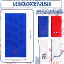 Hahafelt 4 Pack 250th Patriotic Hand Towels 3D Jacquard 4th of July Independence Day Hand Towels 100% Cotton Soft Absorbent Decorative Gifts for Home Drying Cleaning Kitchen
