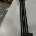 Heavy Duty Non- Adjustable 108In/9Ft Curtain Rods for Windows, Matte Black