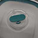 Anyday 5.5-Cup Square Glass Food Storage with Glass Lid | Plastic-Free Meal Prep & Microwave Cookware | Stackable Airtight Storage Container with Vented Lid for Microwave-Safe Reheating (Kale)