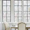 Kromapolis Window Film, Window Privacy Film, Window Vinyl Glass Covering, Stained Glass Decorative Film, Window Film Privacy Frosted Static Clings, Non-Adhesive, No-Glue (23.6 x 78.7 inch), 23.6In x 78.7In