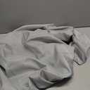 VACVELT Charmeuse Satin Fabric by The Yard, 60 Inch Wide Silver Grey Satin Fabric Shiny & Soft Cloth Fabric, Silky Satin Fabric for Bridal Dress, Wedding Decorations, Crafts, Sewing, Draping (1 Yard)