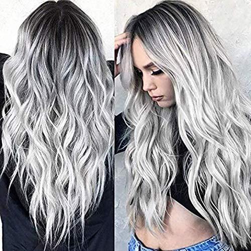 Grey Wig for Women - Soft, Long-Lasting, and Realistic - Comfortable Fit, Ideal for Fashion, Cosplay, or Daily Wear - Heat-Resistant and Easy to Style