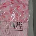 HunnmingRe 20 Pcs 10''x10'' Pink Bow Quilting Fabric Square Coquette Bow Precuts Quilted Fabric Bundle Heart Plaid Polka Dot Stripes Printed Sewing Material for Holiday Patchwork DIY Craft Supplies