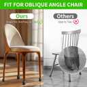 16PCS Small Chair Leg Floor Protectors, Metal Chair Leg Caps Covers Silicone Chair Feet Protectors for Wood Floors,Round Felt Furniture Pads Furniture Sliders for Hardwood Floors(Black,Fit 0.8"-1.05")