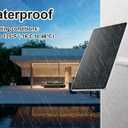 Solar Panel Charger Compatible with Ring Video Doorbell 1/New Generation(2020 Release-1080p), 10ft Waterproof Charging Cable, 360Adjustable Mount,5W 5V, 7.5 * 6.4"