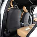 TAIKOO Seat Back Protectors Compatible with Volvo XC90 XC60 S90 S60 V90 V60Back Seat Cover for Kids Reduce Damage to Seats Caused by Footwear Black Set of 2