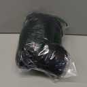 SCOMCHIC Women Plus Size Lace Cocktail Dresses Faux Wrap V Neck Short Sleeve Flowy A Line Wedding Guest Midi Dress Black 2XL