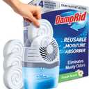 DampRid Reusable Moisture Absorber with 4 Drop-In Tablets, Fresh Scent, 15.8 oz., Attract and Trap Excess Moisture & Eliminate Musty Odors for Cleaner, Fresher Air