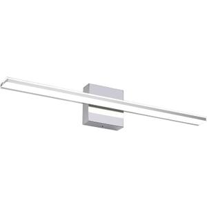 Modern Bathroom Light Fixtures Dimmable LED Vanity Lights Chrome Lamps for Bathover Mirror 24 Inch Vanity Sconces Indoor 16W Bar Lighting for Bathrooms Restroom Bedroom 6000K Wall Light for Bathroom