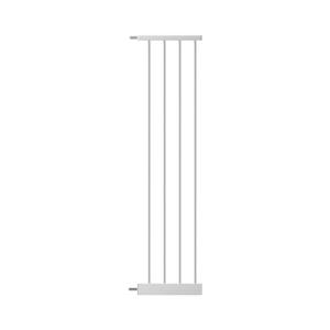 1.37" Ultra Narrow Spacing Extra Wide Dog Pet Gate Pressure Mounted Walk Through Double Lock Swing Auto Close Safety White Metal Toddler Baby Puppy Pet for Indoor, Doorway, Kitchen 7.87"