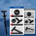 100 Pcs Nylon Universal Cable Tie Buckle - Heavy-Duty Double-Sided Self-Locking Zip Ties with Pin & Button Design - Durable UV Resistant Plastic Fasteners for Car Repair, Wire Management & Daily Use