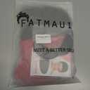 Fatmuai Short Curly Mens Red Beanie Halloween Costume Reallistic Cosplay and Performance Hair Wig with Black Mustache