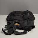 Puffer Lunch Tote Bag for Women, 15.6 Inch Laptop Work Bag with Insulated Lunch Compartment & Large Cup Holder, Lightweight Quilted Puffy Lunch Box Purse for Teacher Nurse Travel Office Daily School (Black)