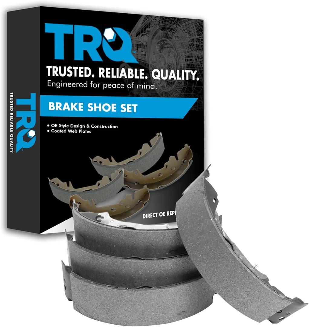 TRQ Rear Brake Shoes Compatible with 2015-2021 Ram ProMaster City