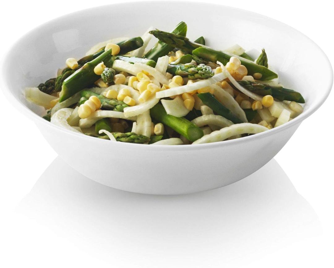 Corelle Livingware 1-quart Glass Serving Bowl, Winter Frost White, Pack of 4