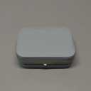 Genuine Leather Travel Jewelry Organizer Case with Mirror for Women, Small Mini Portable Jewelry Box for Ring Earrings Necklace Bracelet Luxury Gift for Women（Cyan)