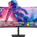 Deco Gear 40 Curved 5K2K Nano IPS Monitor | 5120×2160 UltraWide 21:9 Display, 120 Hz Refresh | 65 W USB-C PD | HDR, Adaptive Sync | Built-in Speakers for Work