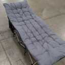 ATORPOK Camping Cot for Adults with Cushion Comfortable, Portable Folding Bed for Sleeping Supports 450 lbs (Gray)