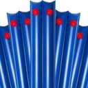 8Ft Pool Water Bags,Double Chamber Water Tubes for Inground Pool Cover 0.4mm PVC(27Gauge) Extra Durable Pool Cover Weights for Winter Pool Cover Closing (Blue, 5Packs-8Ft)