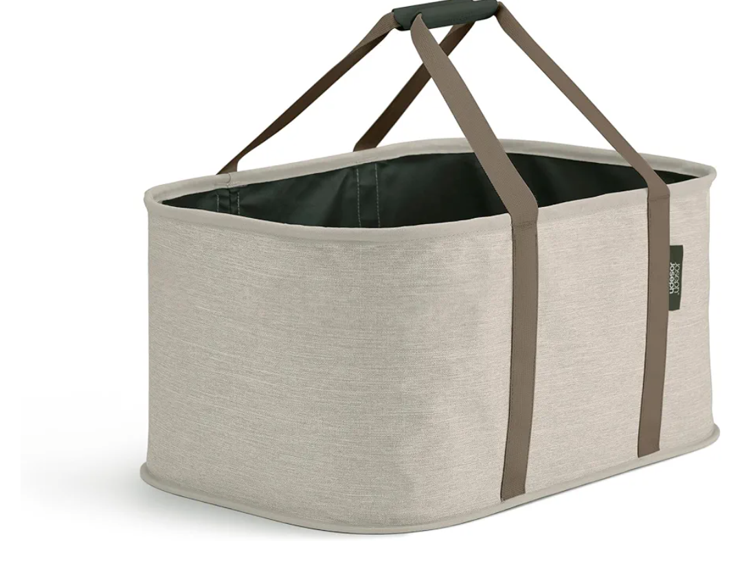 Joseph Joseph Hold-All, Collapsible 35L/9.25 Gallon Washing Laundry Basket Bag, Durable Fabric, Moisture Resistant - Ecru Joseph Joseph Hold-All, Collapsible 35L/9.25 Gallon Washing Laundry Basket Bag, Durable Fabric, Moisture Resistant - Ecru