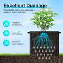 2 x Land Guard 10-Pack Fabric Grow Bags 10 Gallon, Thickened Nonwoven Garden Pots, Growing Bags with Handles, Black