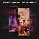 Disco Ball Dj Strobe Light with 6 Colors, Sound Activated Big-Size Magic Stage Party Light with Remote Control, Holiday Halloween Decorations Lighting Bar Wedding Home Club (7'' Big Size)