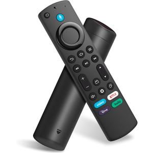 Replacement Voice Remote Control for All-Insignia-FireSeries & TV Stick(2nd/3rd Gen/4K Select/Plus/Lite/4K Max)/NS-RCFNA-21 Remote for Pioneer/Hisense/Omni-FireSeries Smart TV 3rd Gen and Cube (Dark)