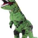 Servllcell Inflatable Dinosaur Costume for Kids/Teens,Halloween Costumes T Rex Blow Up Costumes for Boys Girls,Cosplay(Green)