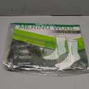 Buttons & Pleats Wool Socks for Men & Women Merino Thermal Warm Cozy Winter Boot Sock (Medium-Large, A33-black (3 Pairs))