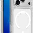 AMAZINGthing for iPhone 17 Pro [Minimal Mag Case], Designed for MagSafe Accessories, 7.7FT Drop Proof, Magnetic Phone Cover, Anti Yellowing, Transparent