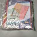 SUIN 8-Tab Insertable Binder Dividers with Double Pockets - Translucent Plastic Page Separators for 3 Ring Binder, Front & Back Storage, Durable Poly, Letter Size, Rainbow Colors, 12-Pack