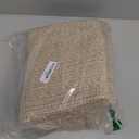 OIAHOMY 75L Large Woven Cotton Rope Storage Basket with Handle for Organizing Blanket and Toys for Living Room, Nursery, Brown Variegated 22x17x12