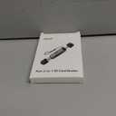 acer SD Card Reader USB C, Dual Slots USB 3.0 Type C to Micro SD Card Adapter, Memory Card Reader for MicroSD, SDHC, SDXC, Compatible with Laptop, PC, iPhone16/15, MacBook Pro/Air, iPad Pro, Android (Grey)