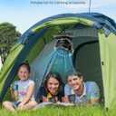Camping Misting Fan - 24000mAh Portable Battery Powered Fans with 9oz Water Tank, Light, Hook - Rechargeable, 120H Cooling, Last 5H Mist, 4 Speed, Sleep Mode - Outdoor Gear, Travel Essentials