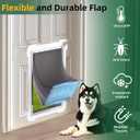 3-Flap Extra Large Dog Door Replacement Flap with Screws,Compatible with PetSafe Freedom Doggie Doors PAC 11-11040,13 1/8" X 24 7/8",Pet Door Replacement Flap for Extreme Weather Resistance-20 to120F
