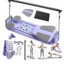 6 in1 Pilates Board, Multi-Purpose Pilates Reformer Set, Foldable Abdominal Board, Pilates Reformer Board for Home, Workout Equipment, Abs Workout Equipment, Core Workout Equipment (purple)