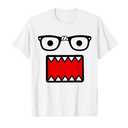 Retro Y2K Emo Scene Funny Face Costume Graphic Design Kids T-Shirt Size Large