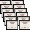 Giftgarden Black 8.5x11 Picture Frame Set of 12, Multi 8.5 x 11 Frames Bulk for Award Certificate Document Diploma, Wall or Tabletop Display