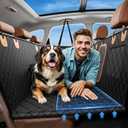 A-Pce 600D Heavy Duty Dog Car Seat Cover for Back Seat,2025 Upgraded Hard Honeycomb Bottom Back Seat Extender for Dogs- Holds 600lbs,Waterproof Scratch Proof Nonslip Dog Hammock for SUV