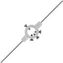 1-3/4 Inch/ 45mm Round Die Handle Wrench, Adjustable Die Wrench Handle, Heavy Duty Threading Die Handle (Metric, M16-M20)