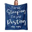 Julazy Birthday Gifts for Men, Dad, Husband Blanket 50"X60", Fathers Gifts from Daughter Son-Gift for Grandpa Brother, Gag Gifts for Men Women