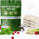 Natural Mosquito Repellent Outdoor Patio, Indoor & Outdoor Use, Mosquito Repellent Sachets for Yard, Patio, Camping & Travel, 60-Day Mosquito Control, Child&Pets Friendly- 8 Pack