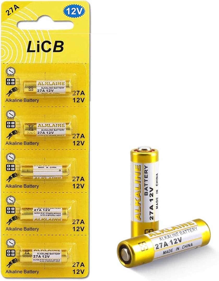 LiCB A27 27A 12V Alkaline Battery (5-Pack)