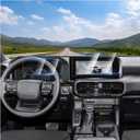 2Pack Screen Protector Foils Fit for Toyo ta Land Cruiser Prado 250 2024 2025 12.3-inch Navigation Screen Protector and Dashboard Screen Tempered Glass Touch Display Anti Scratch Protective Film Accessories